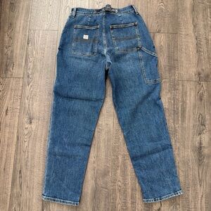 Old Navy Workwear Utility Straight Leg Blue Jeans